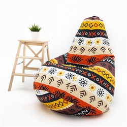 Кресло Груша XXL CoolBag Африка велюр XXLA1179